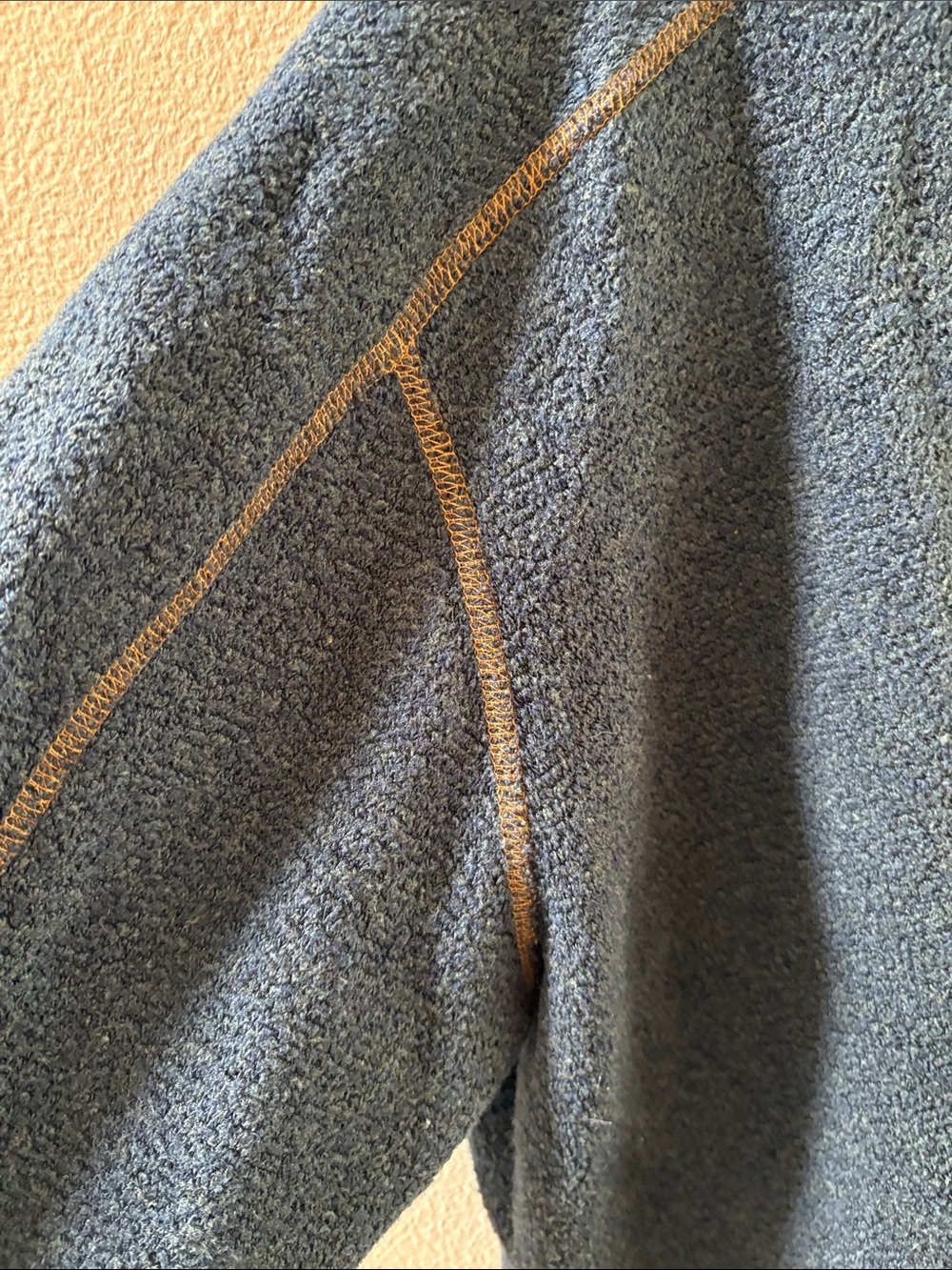 Kuhl Navy Sherpa Half-Zip Pullover with Cream Collar - Picture 5 of 10
